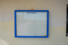 Fahrplanaushang Empfangsgebäude