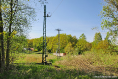 Detail der Oberleitung