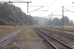 Gleisfeld in Richtung Sassnitz