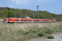 Zwei Triebwagen der Baureihe 429 in Lietzow