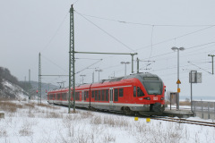 Flirt im Winter im Bahnhof Lietzow