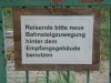 Schild - Oktober 2011