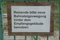 Schild - Oktober 2011