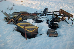 Alte Signaltechnik in Lietzow auf dem Schrott