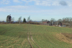 Empfangsgebäude und Windmühle Sagard