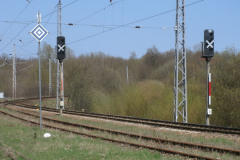 Ungültige Ausfahrsignale in Richtung Lancken