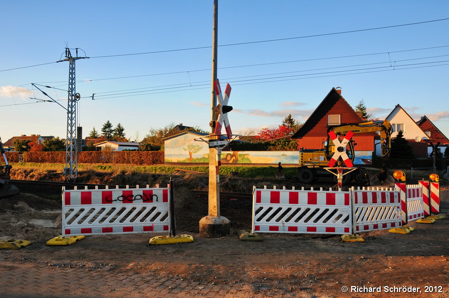 Bahnübergang Richard Suhr Siedlung Ribnitz Umbau 6