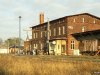 Emfangsgebäude vom Bahnhof Barth im Dezember 2002