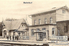 Bahnhofsgebäude Gelbensande in den 1930er Jahren