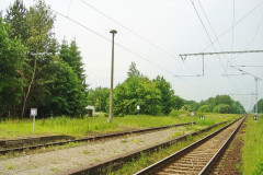Bahnsteig 1 in Gelbensande