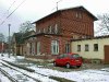 Bahnhofsgebäude Gelbensande im Jahr 2008