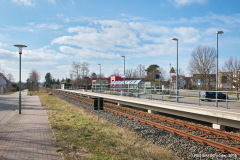 Blick auf den Bahnsteig - Richtung Rövershagen