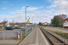 Bahnsteigblick Richtung Prellbock