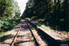 Bahnsteigkante Haltepunkt Hinrichshagen