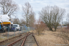 Noch intakte Weiche in Marienehe