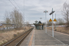 Bahnsteig in kompletter Länge