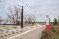 Straßenbahnhaltestelle in Marienehe
