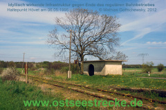 Wartebude in Hövet am 06.05.1995
