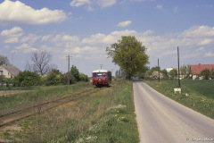 Triebwagen zwischen Kavelsdorf und Landsdorf - 23.05.1995 - Bild 2