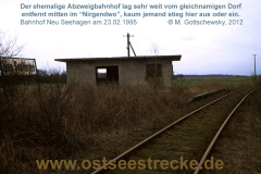 Wartebude von Neu-Seehagen am 23.02.1995