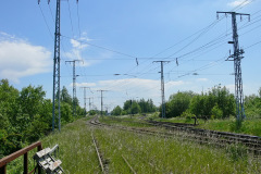 Gleise in Richtung Schwaan, Kavelstorf und zum Bahnstromwerk Rostock