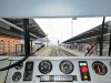 Blick aus Steuerwagen DABgbuzf auf Rostock Hbf