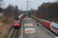 120 201-9 mit RE nach Hamburg in Rostock Kassebohm