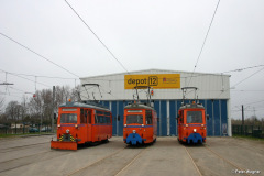 LOWA Arbeitswagen Rostock vor Depot 12 in Marienehe