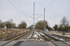 Bahnübergang in Rövershagen - Blickrichtung Rostock