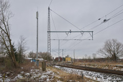 Bahnhofseinfahrt Rövershagen am 07.02.2015