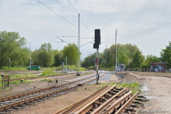 Bahnhofsausfahrt Richtung Rostock