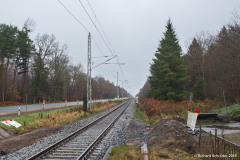 Ehemaliger Bahnübergang Schwarzenpfost - Nov. 2015