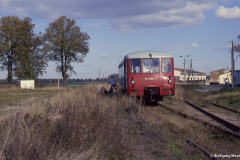 Bahnsteig und Anschluß ACZ in Semlow - 18.10.1994