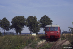 Bahnsteig und Anschluß ACZ in Semlow - 20.08.1993