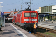 114 020-1 in Stralsund Hauptbahnhof
