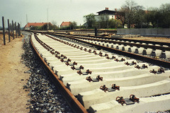 Weichen und Gleise werden gebaut