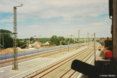 Blick vom Stellwerk im August 1999