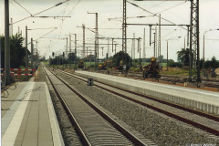 Bahnsteige in Richtung Rostock