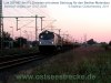 Lok 250 007 mit Steinzug im Bahnhof Velgast