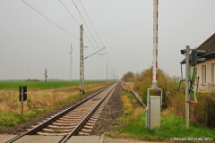 Bahnstrecke Trinwillershagen Richtung Stralsund