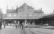 Bahnhof Warnmünde 1886