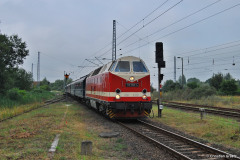 119 158 zur Hansesail im Bahnhof Warnemünde Werft