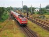 143 303 bei der Einfahrt in den Bahnhof Warnemünde Werft