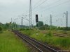 Bahnhofausfahrt Warnemünde Werft in Richtung Rostock