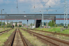Übersicht über den Bahnhof Warnemünde Werft