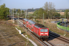 143 250 in den letzten Betriebstagen - Bahnhof Warnemünde Werft
