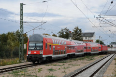 S-Bahn Zug in Warnemünde Werft